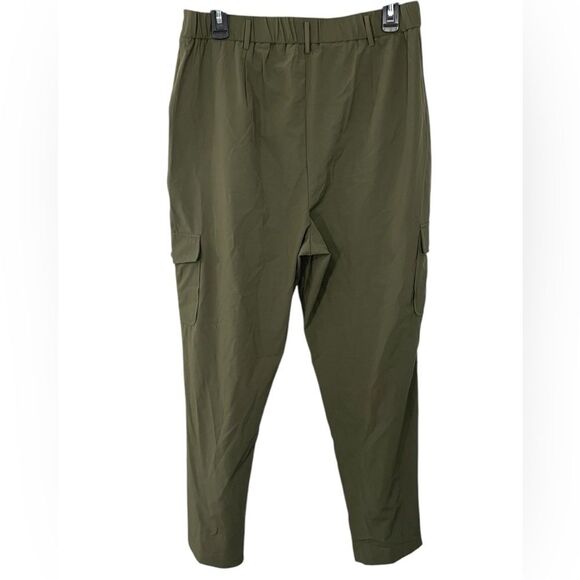 NWT Calvin Klein Cargo Pants Lightweight Size 10‎ Caper Green - Picture 2 of 8
